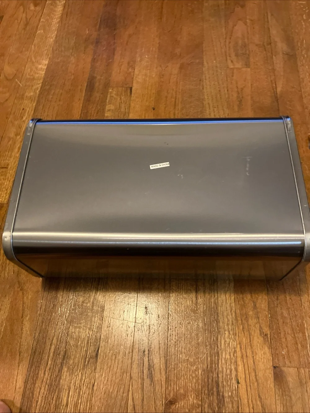 Stainless Steel Roll-Top Bread Box with Decorative Emblem bacardi rum Vintage